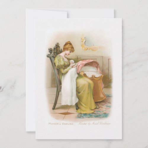 Vintage Mother and Baby Holiday Card