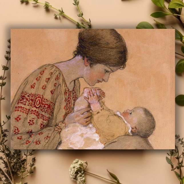 Vintage Mother and Baby Mother's Day Card (Creator Uploaded)