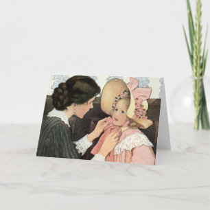 Vintage Mother and Child by Jessie Willcox Smith Card