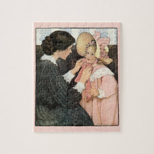 Vintage Mother and Child by Jessie Willcox Smith Jigsaw Puzzle