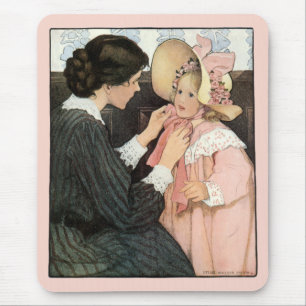 Vintage Mother and Child by Jessie Willcox Smith Mouse Pad