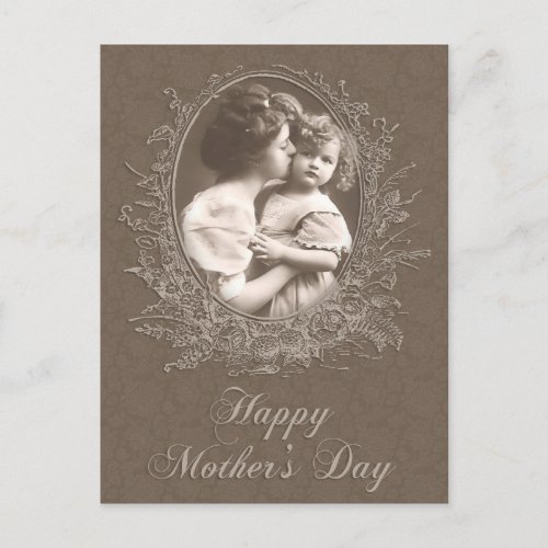 Vintage Mother and Child Mothers Day Postcard
