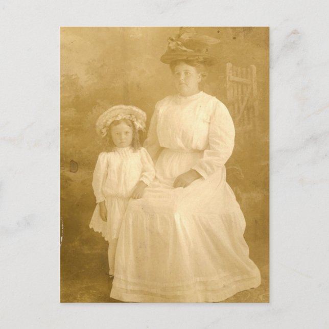 Vintage Mother And Child Postcard (Front)