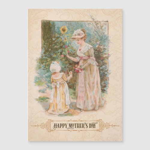 Vintage Mother and Child wMothers Day Greeting