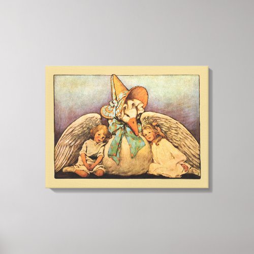 Vintage Mother Goose Children Jessie Willcox Smith Canvas Print