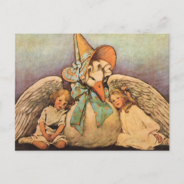 Vintage Mother Goose Children Jessie Willcox Smith Postcard (Front)