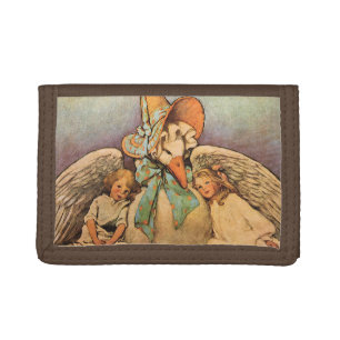 Vintage Mother Goose Children Jessie Willcox Smith Tri-fold Wallet