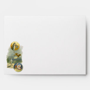 Vintage Mother Goose Nursery Rhyme Hey Diddle Envelope