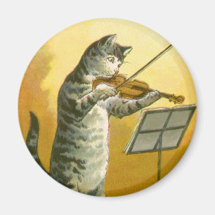 Vintage Mother Goose Nursery Rhyme Hey Diddle Magnet