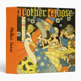 Vintage Mother Goose Reading Books to Children 3 Ring Binder