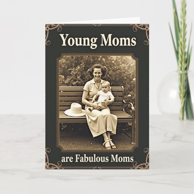 Vintage Mother Love Photo Card (Front)
