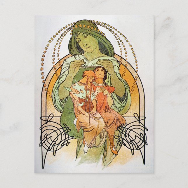 Vintage Mother Mary Postcard (Front)