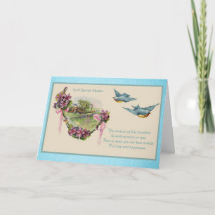 Vintage Mother's Day Bluebirds Card