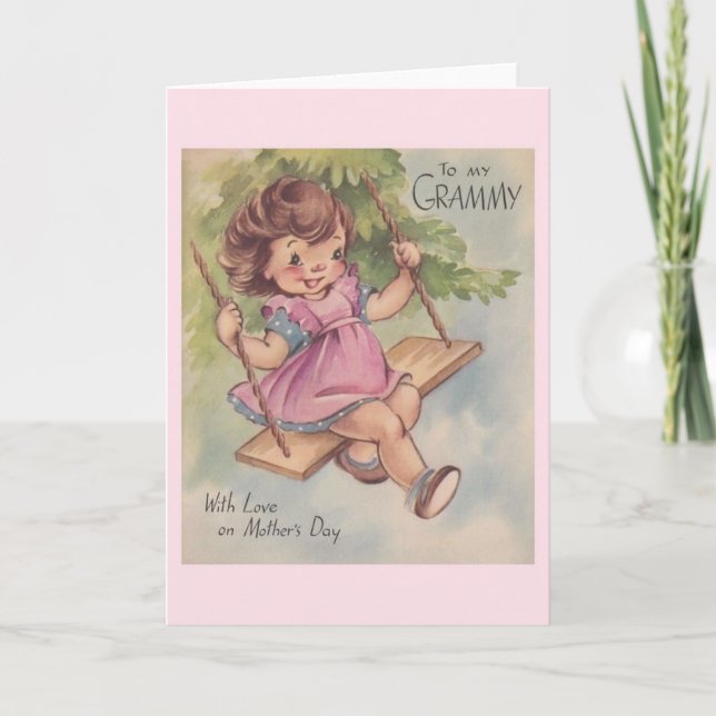 Vintage Mother's Day Card for Grammy (Front)