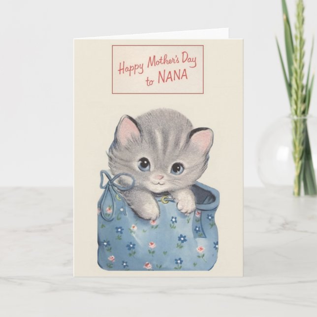 Vintage Mother's Day Card For Nana (Front)