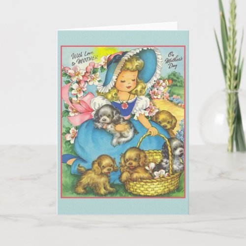 Vintage Mothers Day Greeting Card