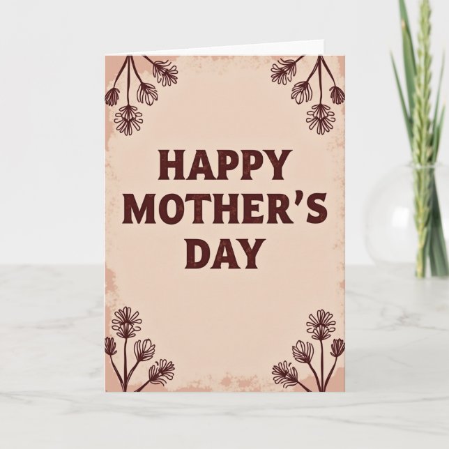 Vintage Mothers Day Greeting Card (Front)