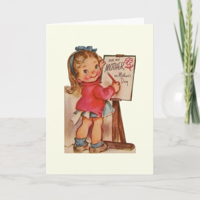 Vintage Mother's Day Greeting Card (Front)