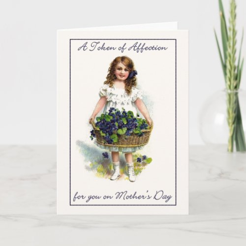 Vintage Mothers Day Greeting Card Card