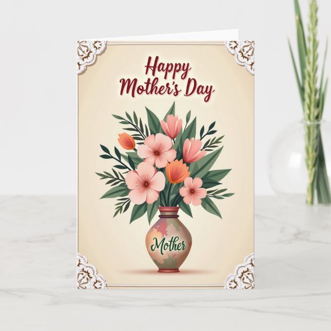 Vintage Mothers Day Image Card (Front)