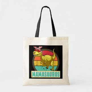Vintage Mother's Day Mom Mamasaurus T Rex Tote Bag