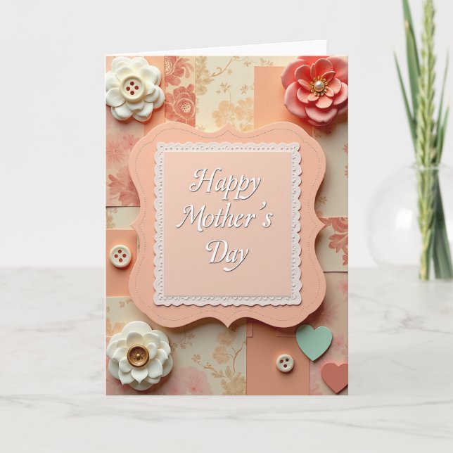 Vintage Mothers Day Papers Card (Front)
