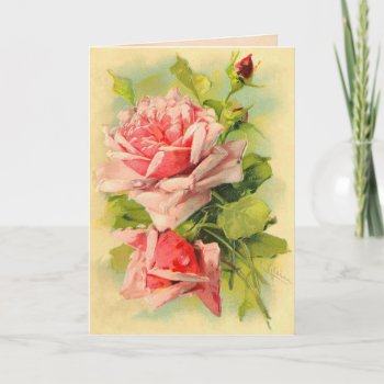 Vintage Mother's Day Roses Thank You Card by golden_oldies at Zazzle