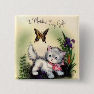 Vintage Mothers Day Square Button