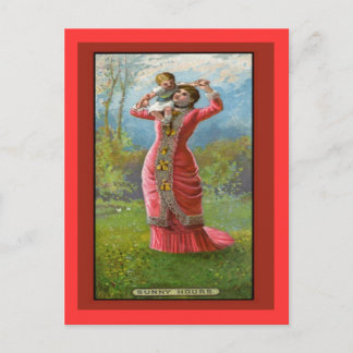 Vintage Mother's Day Sunny Hours Postcard