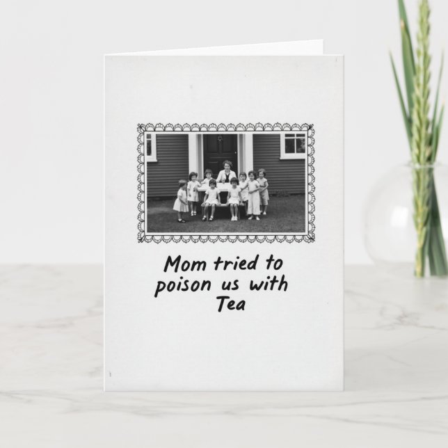 Vintage Mothers Day Tea Poison Card (Front)
