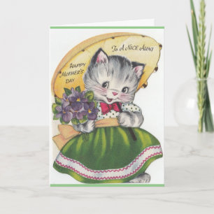 Vintage Mother's Day - To a Nice Aunt, Card