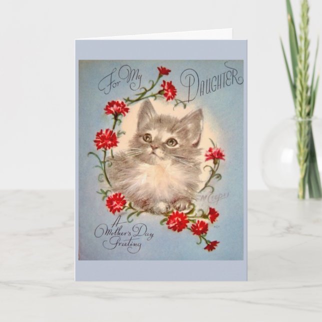Vintage Mother's Day - To My Daughter, Card (Front)