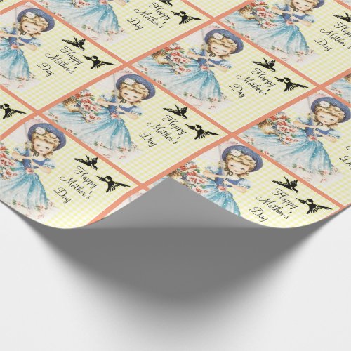 Vintage Mothers Day Wrapping Paper