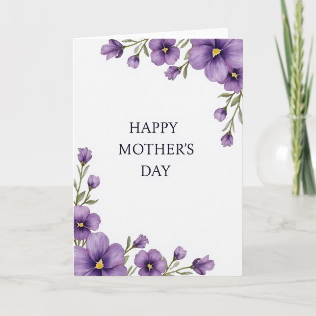 Vintage Mothers Loving Card (Front)