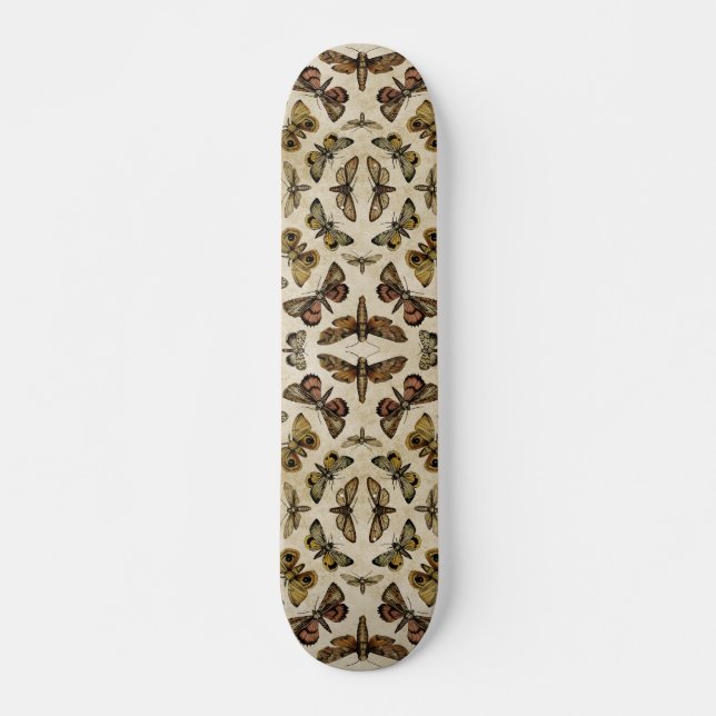 Vintage Moths Skateboard (Front)