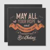 Vintage Motivational Happy birthday wishes (Front/Back)
