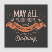 Vintage Motivational Happy birthday wishes (Front)