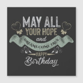 Vintage Motivational Happy birthday wishes (Front)