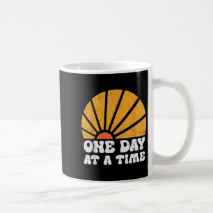 Vintage Motivational One Day At A Time Insrational Coffee Mug