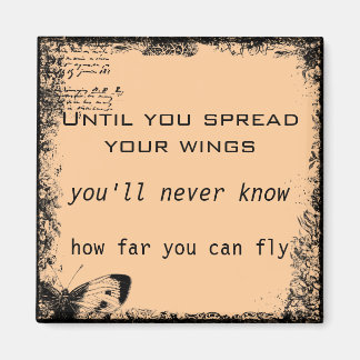 Vintage Motivational Quote Magnet