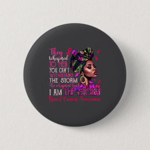 Vintage Motivational Suprt Breast Cancer Awareness Button