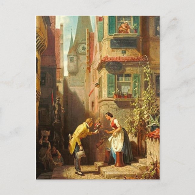 Vintage Motive - Eternal Fiance - Spitzweg Postcard (Front)