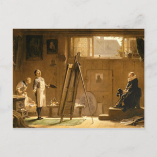 Vintage Motive -Portrait Painter - Spitzweg Postcard
