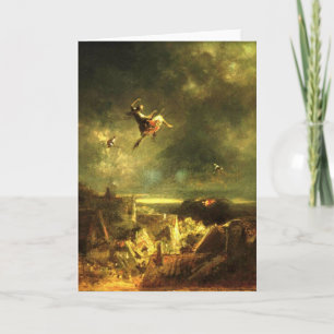 Vintage Motive - Witches Ride - Spitzweg Card