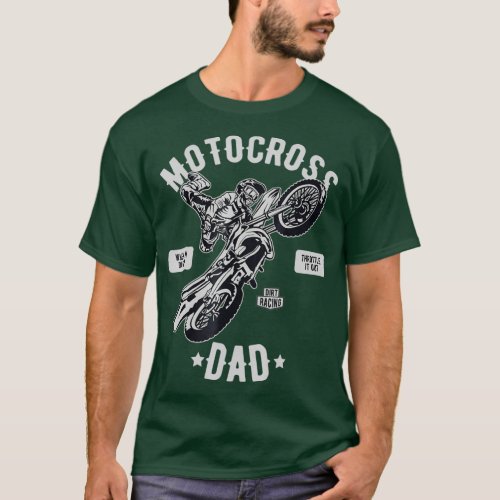 Vintage Motocross Dad  Dirt Bike Racing Dirtbike T_Shirt