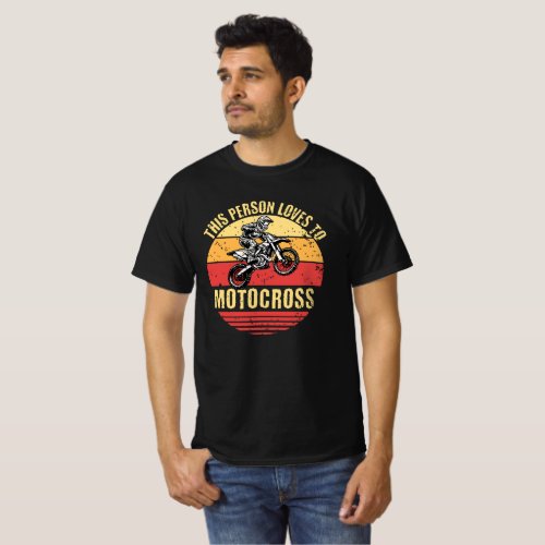 Vintage motocross  T_ shirt 