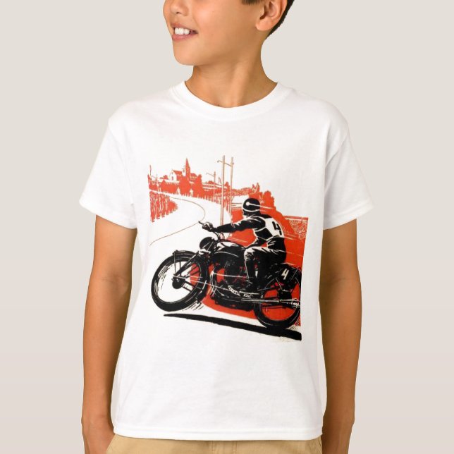 Vintage Motor Bike Race T-Shirt (Front)