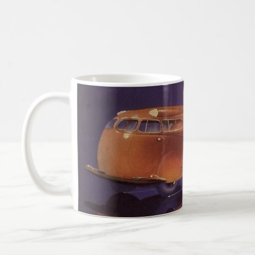 Vintage Motor Magazine Cover Futuristic City Car Coffee Mug