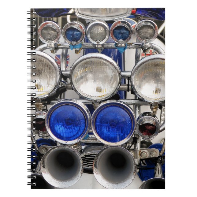 VINTAGE MOTOR SCOOTER NOTEBOOK (Front)