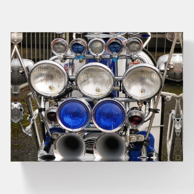 VINTAGE MOTOR SCOOTER PAPERWEIGHT (Front)